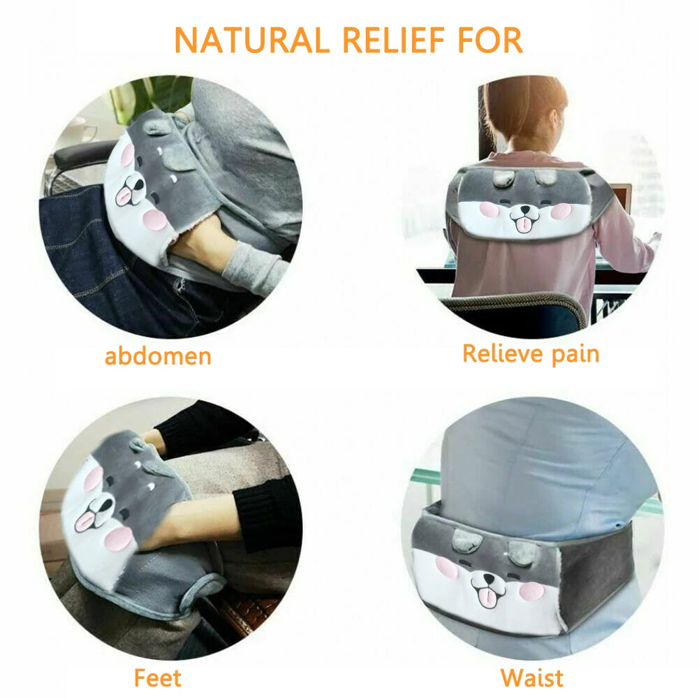 Hot Water Bag for Menstruation Hot Pack Pouch Microwave Heating Plush Cover Stomach Belt Warm Waist Cover Hot Water Bottle Bag